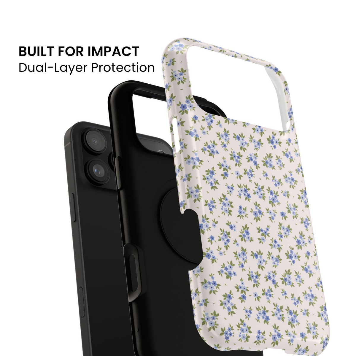 Love Notes | Blue Ditsy Floral iPhone Case