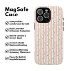 Delightful Floral Stripe MagSafe Case