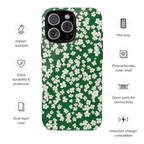 Emerald Bloom iPhone Case