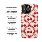 Cherry Check iPhone Case