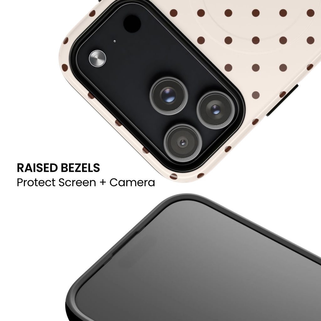 Vanilla Bean | Brown Polka Dot MagSafe Case
