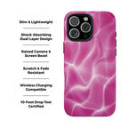 Pool Daze Pink Abstract iPhone Case