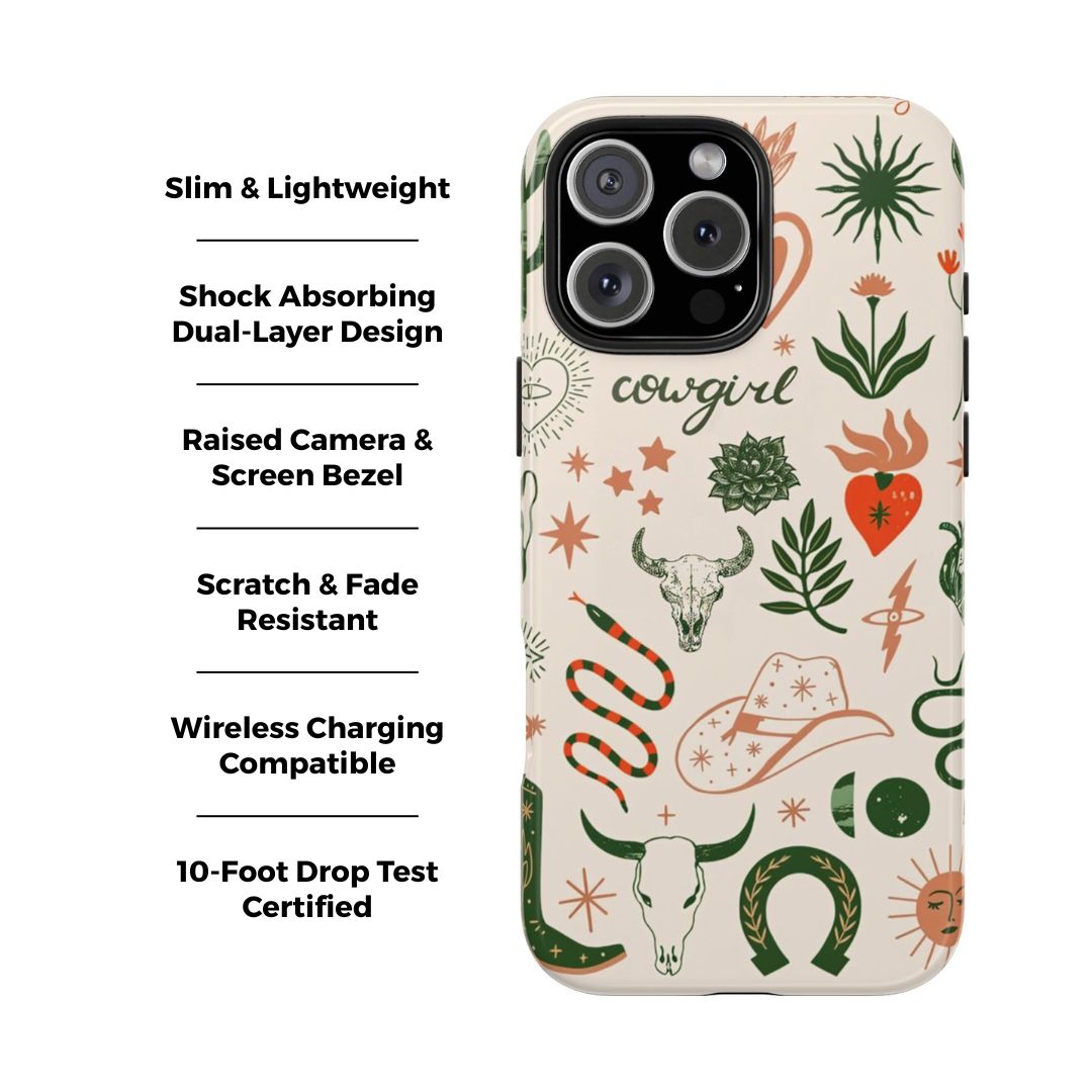 Cowgirl Canyon Western iPhone Case