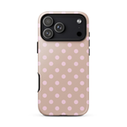 Blush Polka Dot iPhone Case
