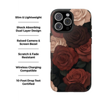 Chocolate Roses Floral iPhone Case