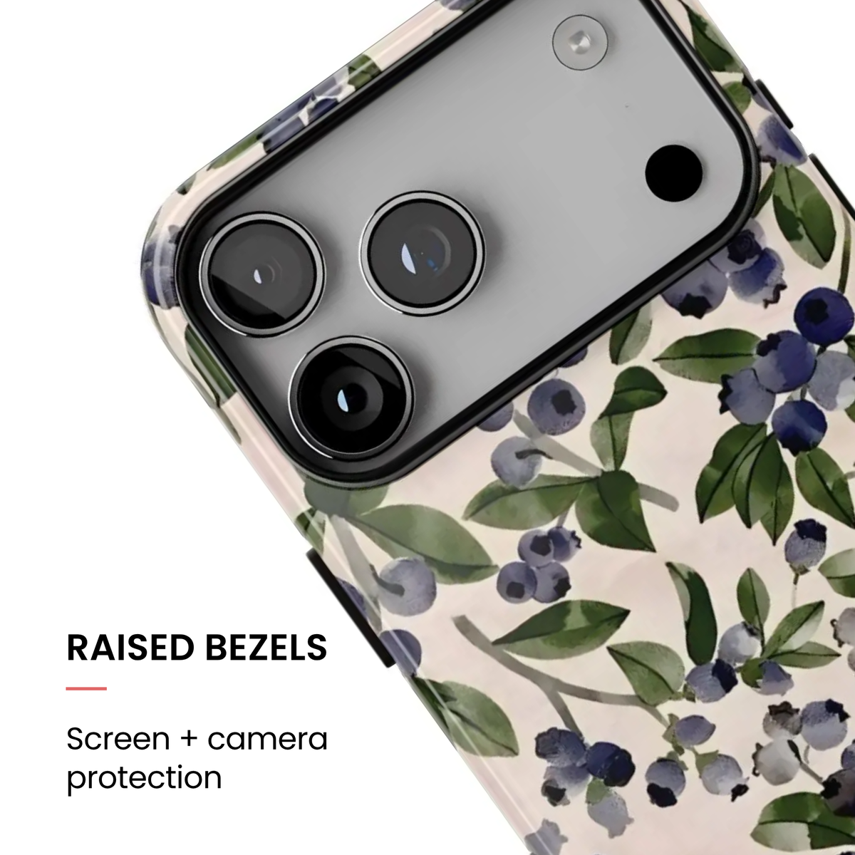 Blueberry Bliss | Fruity Floral iPhone Case
