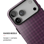 Plum Crush | Purple Plaid iPhone Case