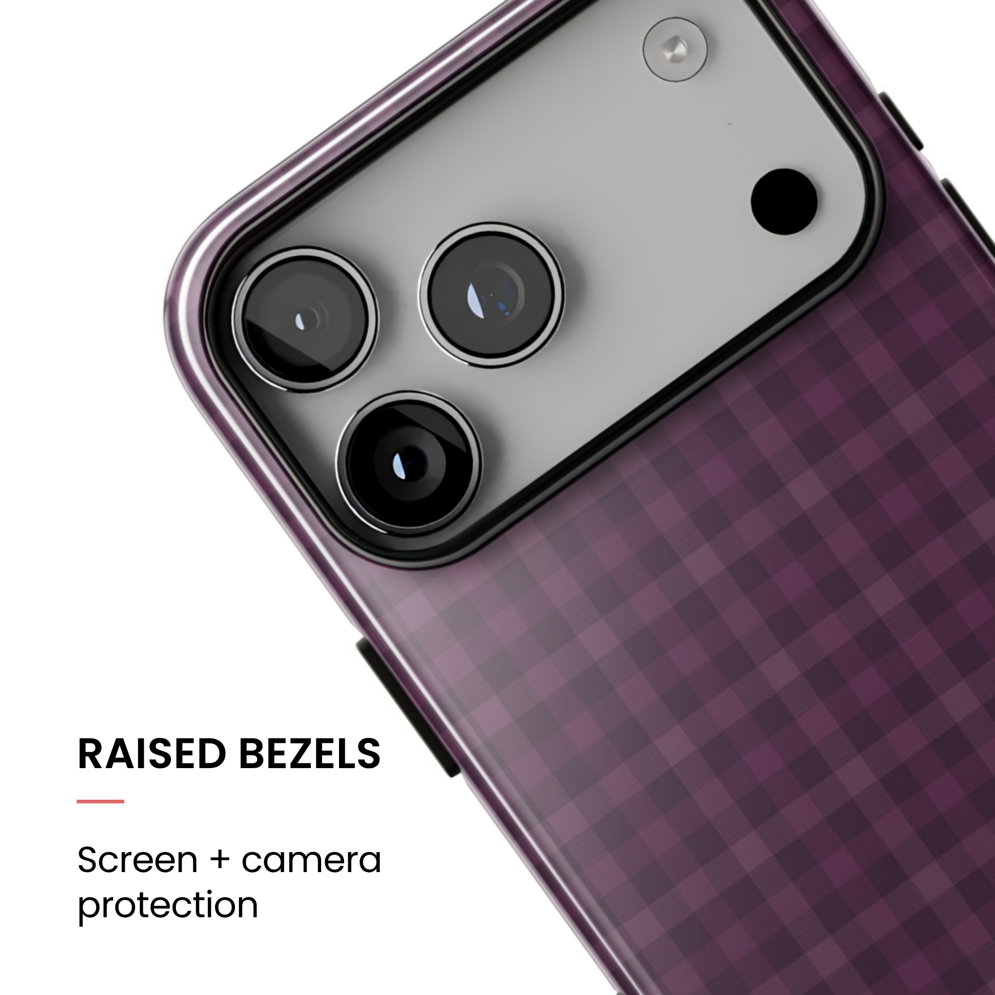 Plum Crush | Purple Plaid iPhone Case