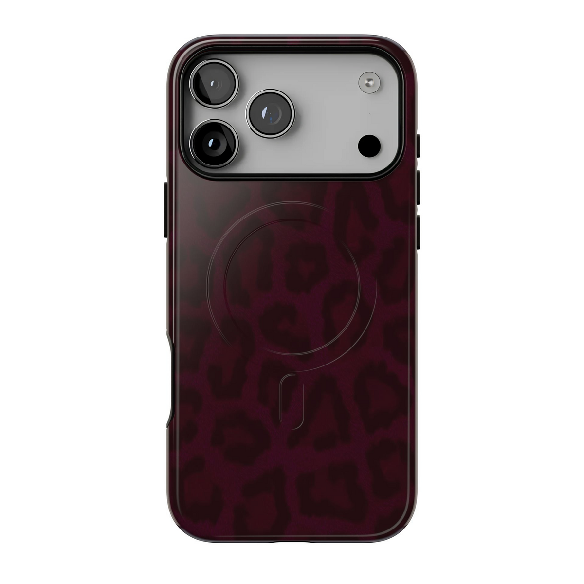 Black Cherry | Burgundy Leopard MagSafe Case
