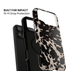 Spotted Cutie | Black & Cream Cow Print iPhone Case