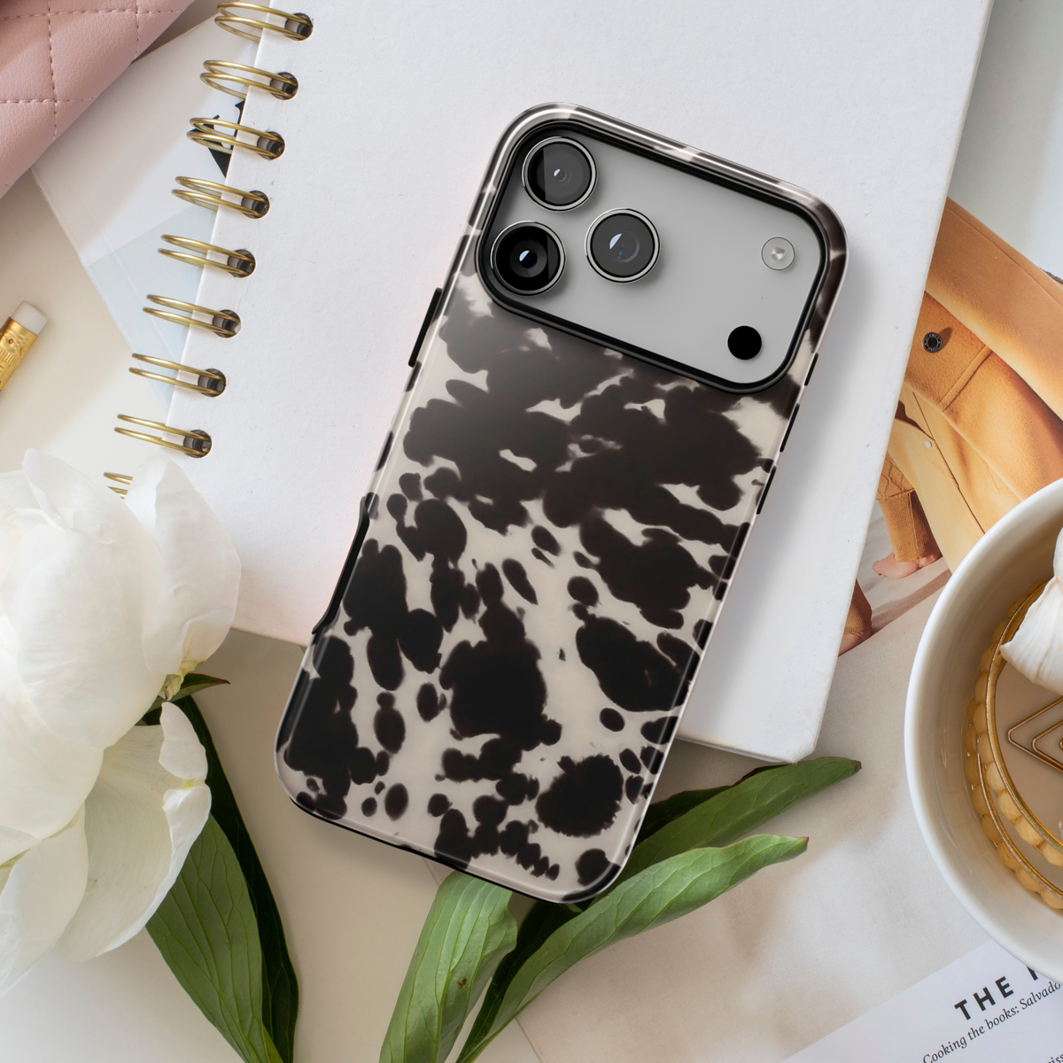 Spotted Cutie | Cow Print iPhone Case