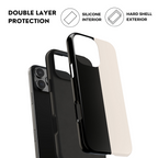 Split Decision Black & White iPhone Case