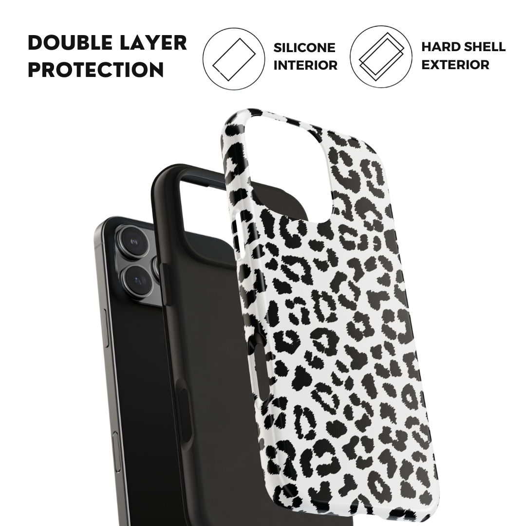 Meow | Funda para iPhone con estampado de leopardo