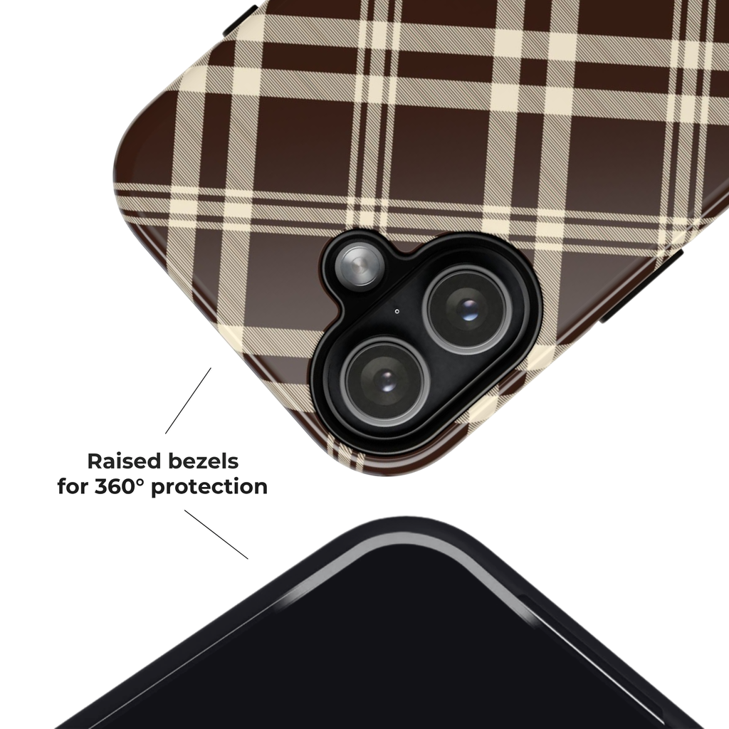 Mocha Plaid | iPhone Case