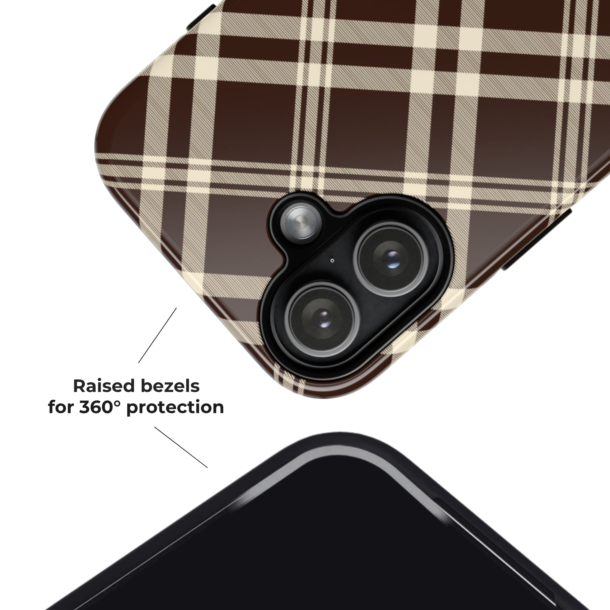 Mocha Plaid | iPhone Case