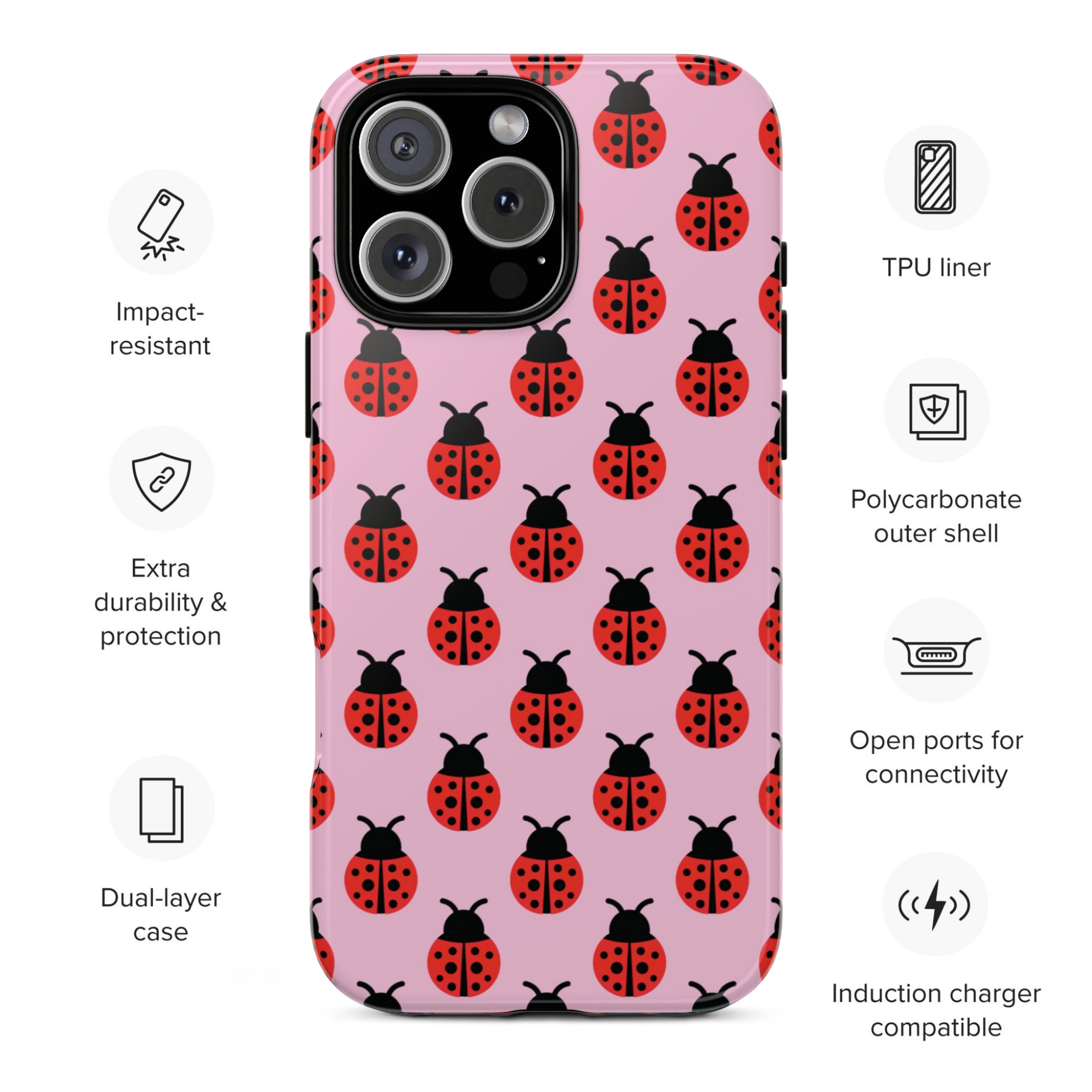 Ladybug Parade iPhone Case