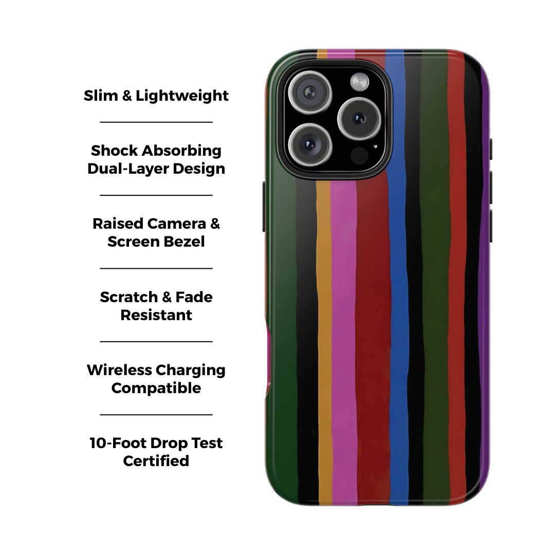 Painted Stripes iPhone Case