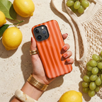 Orange Crush | Wavy Stripe iPhone Case