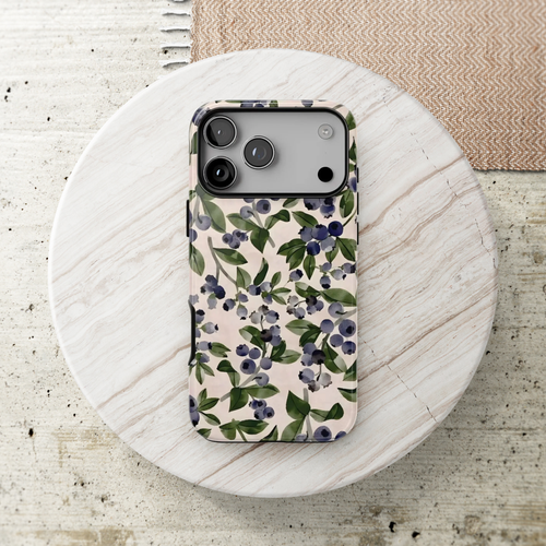Blueberry Bliss | Fruity Floral iPhone Case