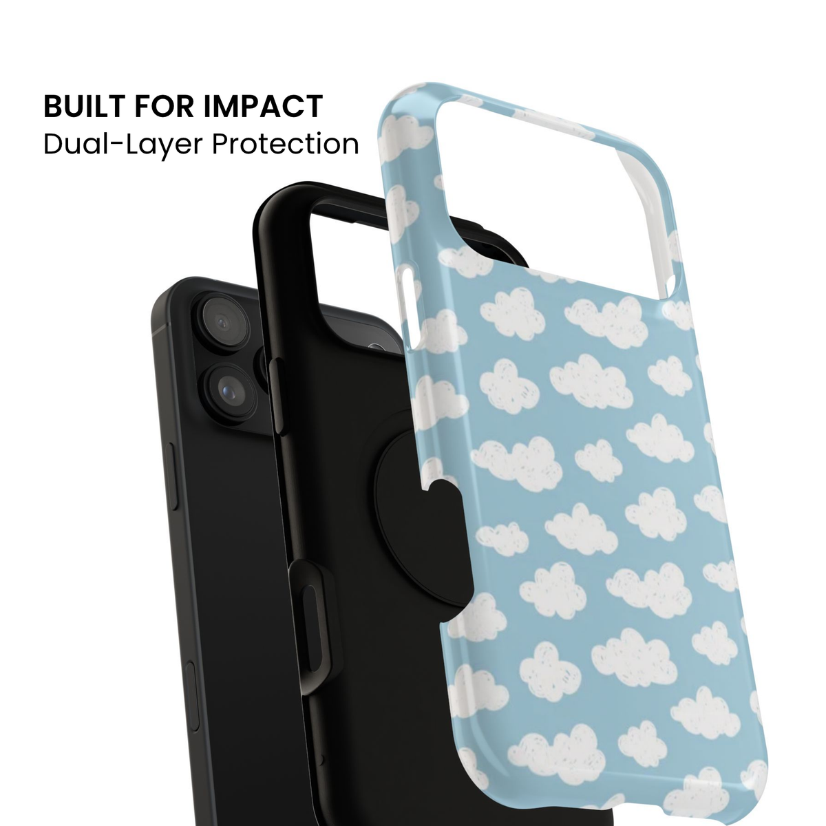 Cloud Nine | Blue Cloud Print iPhone Case