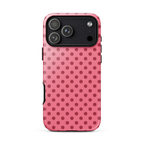 Berry Kiss Polka Dot iPhone Case