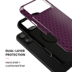 Plum Mood | Polka Dot iPhone Case