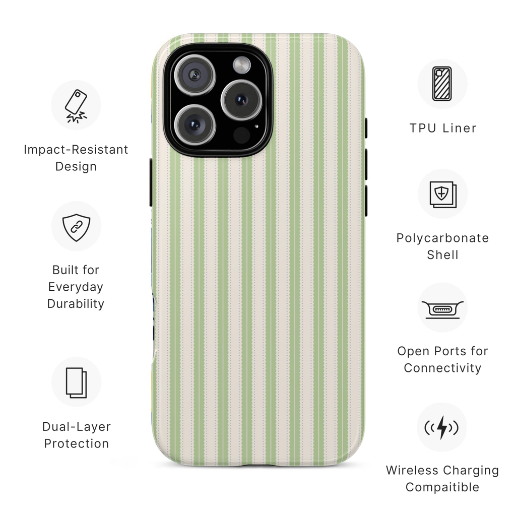 Cottage Stripe Phone Case