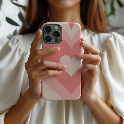 Blushing Heart | Pink Y2K Heart Case