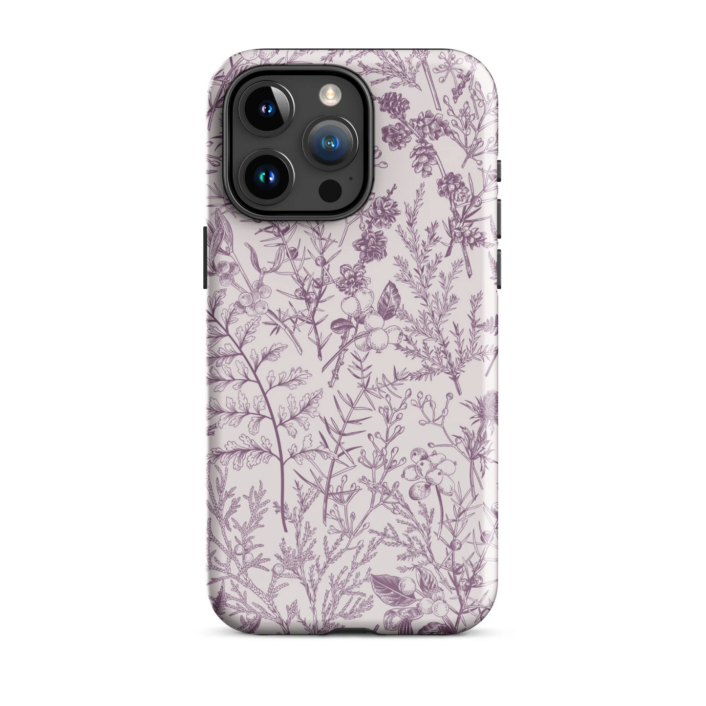 Plum Botanical Garden | Purple Floral Case