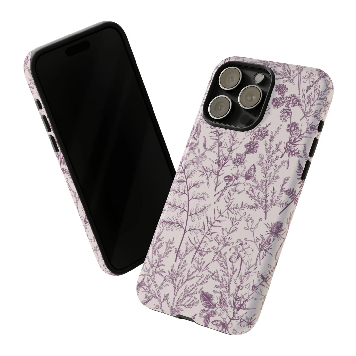 Plum Botanical Garden | Purple Floral Case