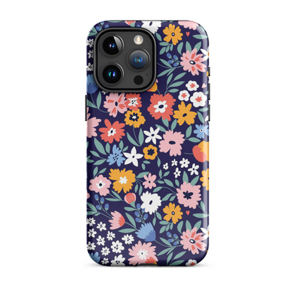 Blooming Garden | Navy Floral Case