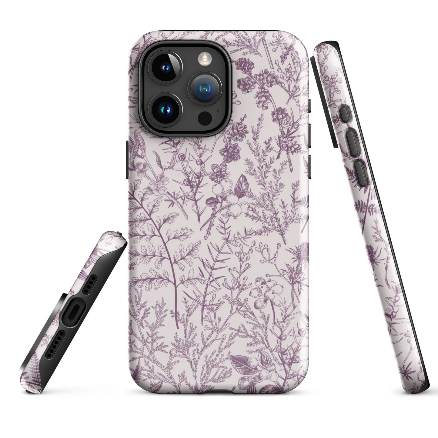 Plum Botanical Garden | Purple Floral Case