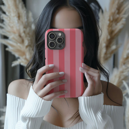 Summer in the Hamptons | Pink Striped Phone Case