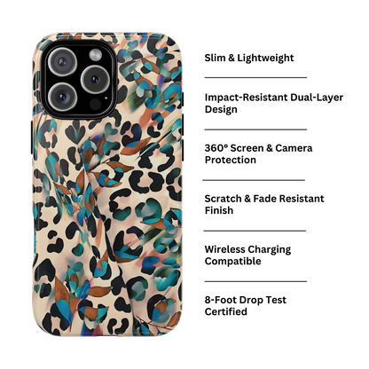 Funda para iPhone con estampado de leopardo de acuarela | Dreamy Leopard