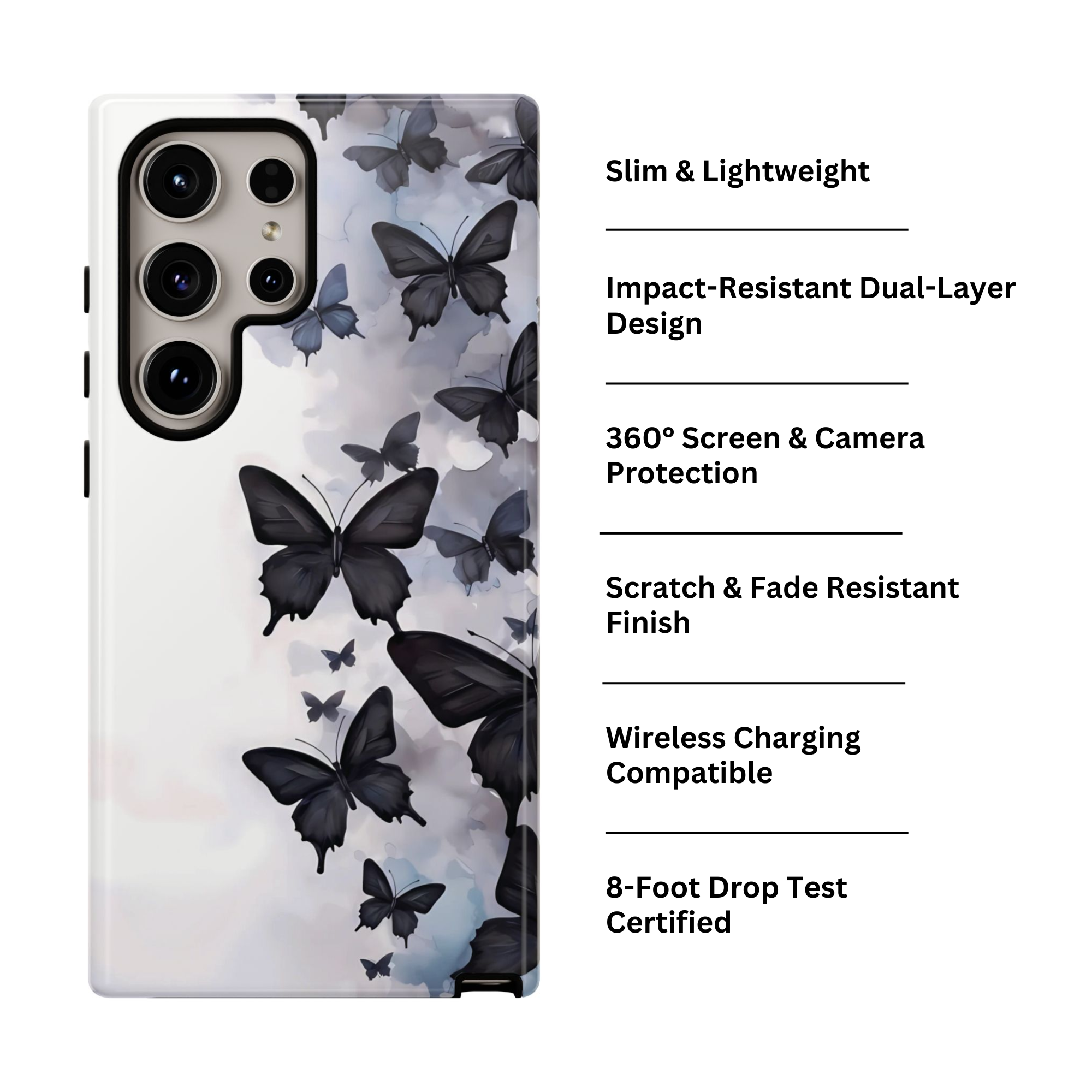 Boundless Butterfly Galaxy Case