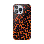 Orange Leopard Animal Print iPhone Case