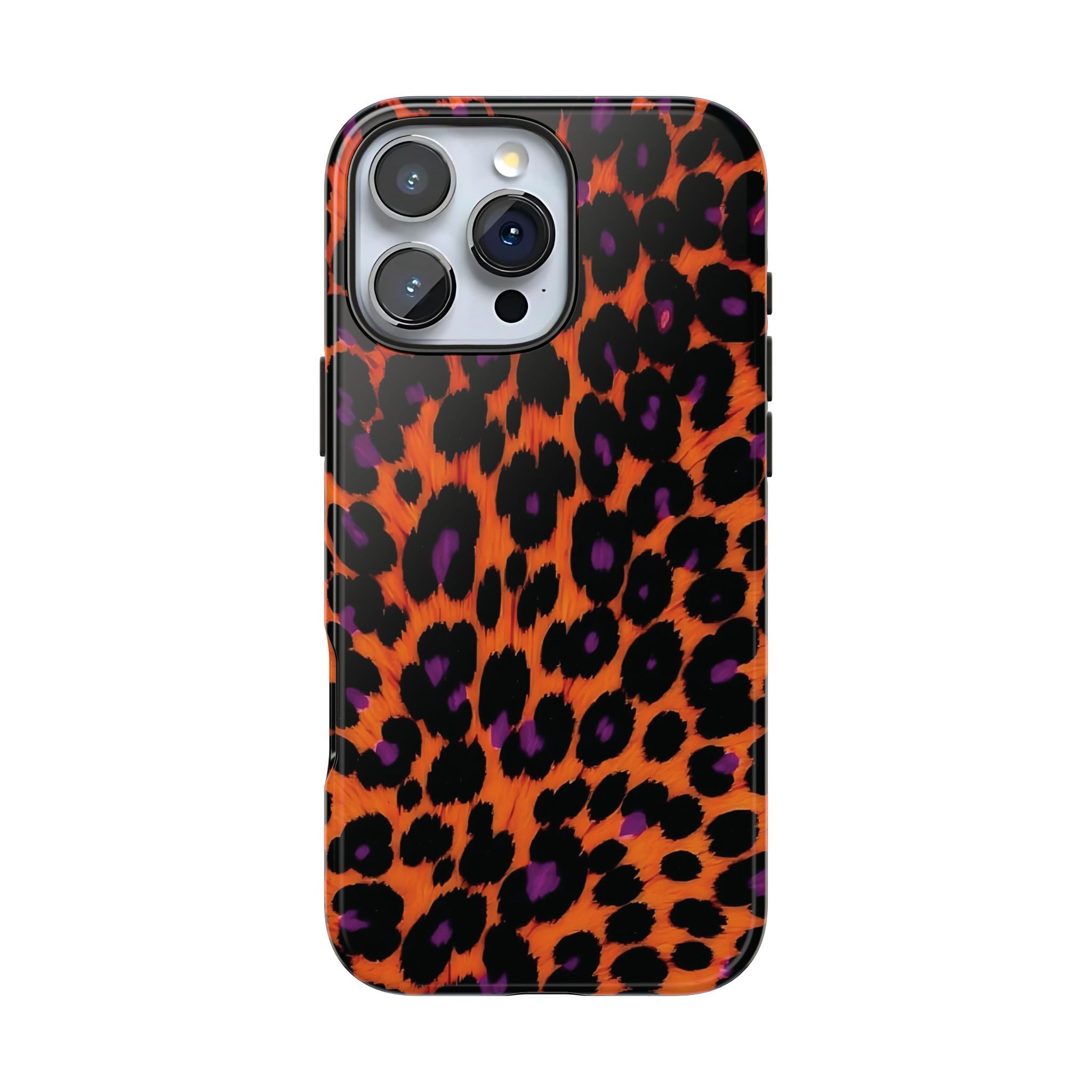 Orange Leopard Animal Print iPhone Case