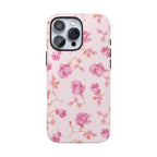 Coque iPhone à motif floral rose | Coquette