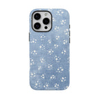 Denim Daisy Floral iPhone Case