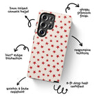 Starstruck Red Stars Galaxy Case