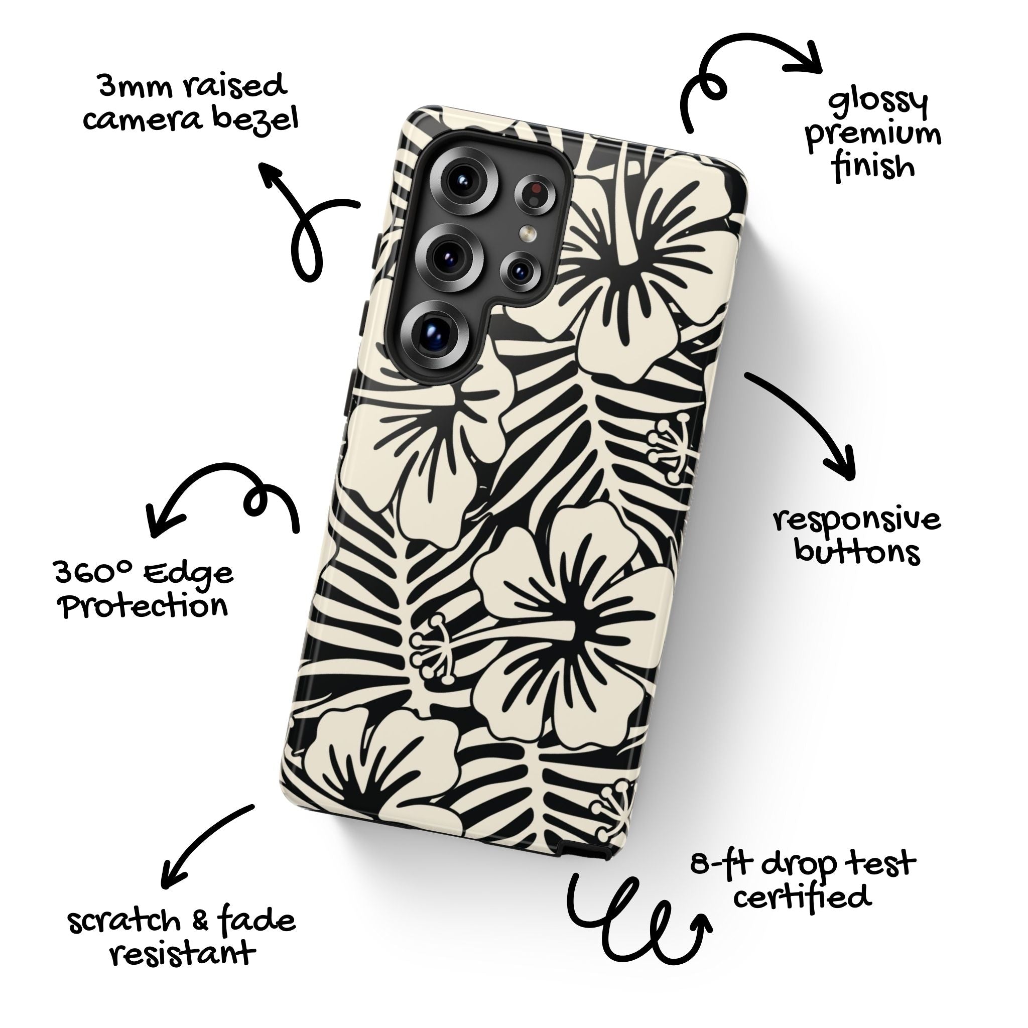 Island Girl Tropical Floral Galaxy Case