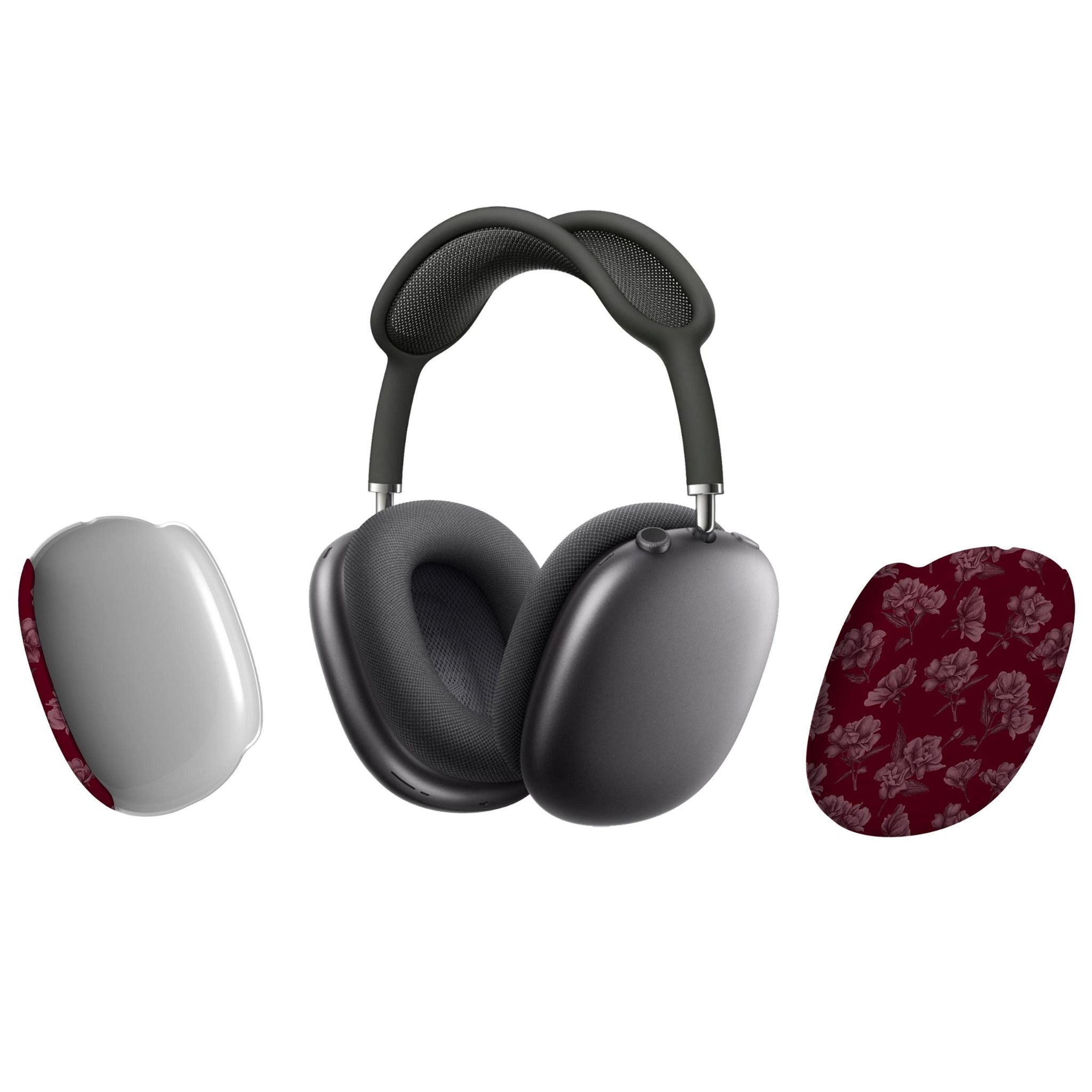 Femme Fatale Burgundy Floral AirPods Max Case