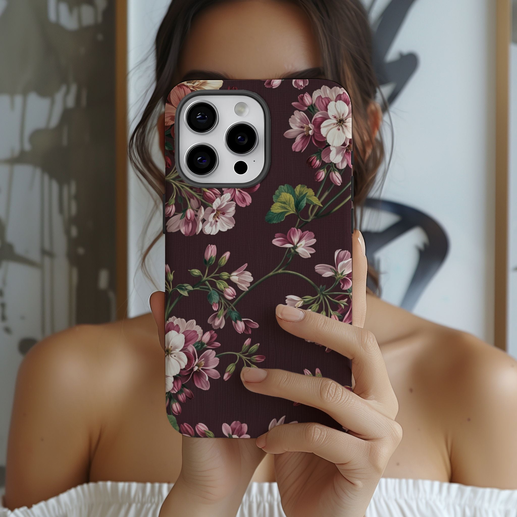 Flower Glam Floral iPhone Case
