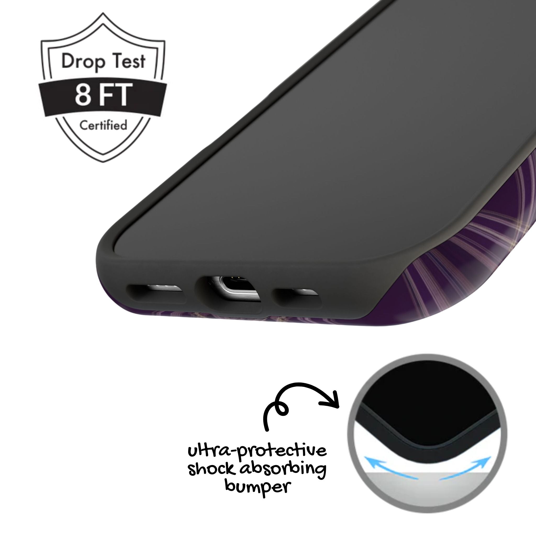 Plaid Prune | Coque iPhone Rétro