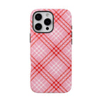 Chanelle Pink Plaid iPhone Case