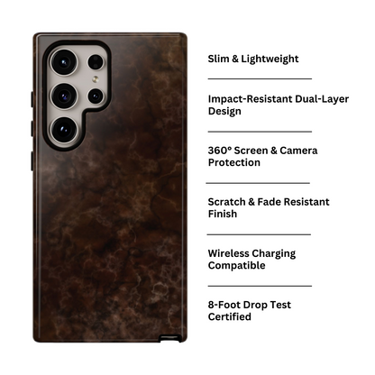 Espresso | Brown Marbled Galaxy Case