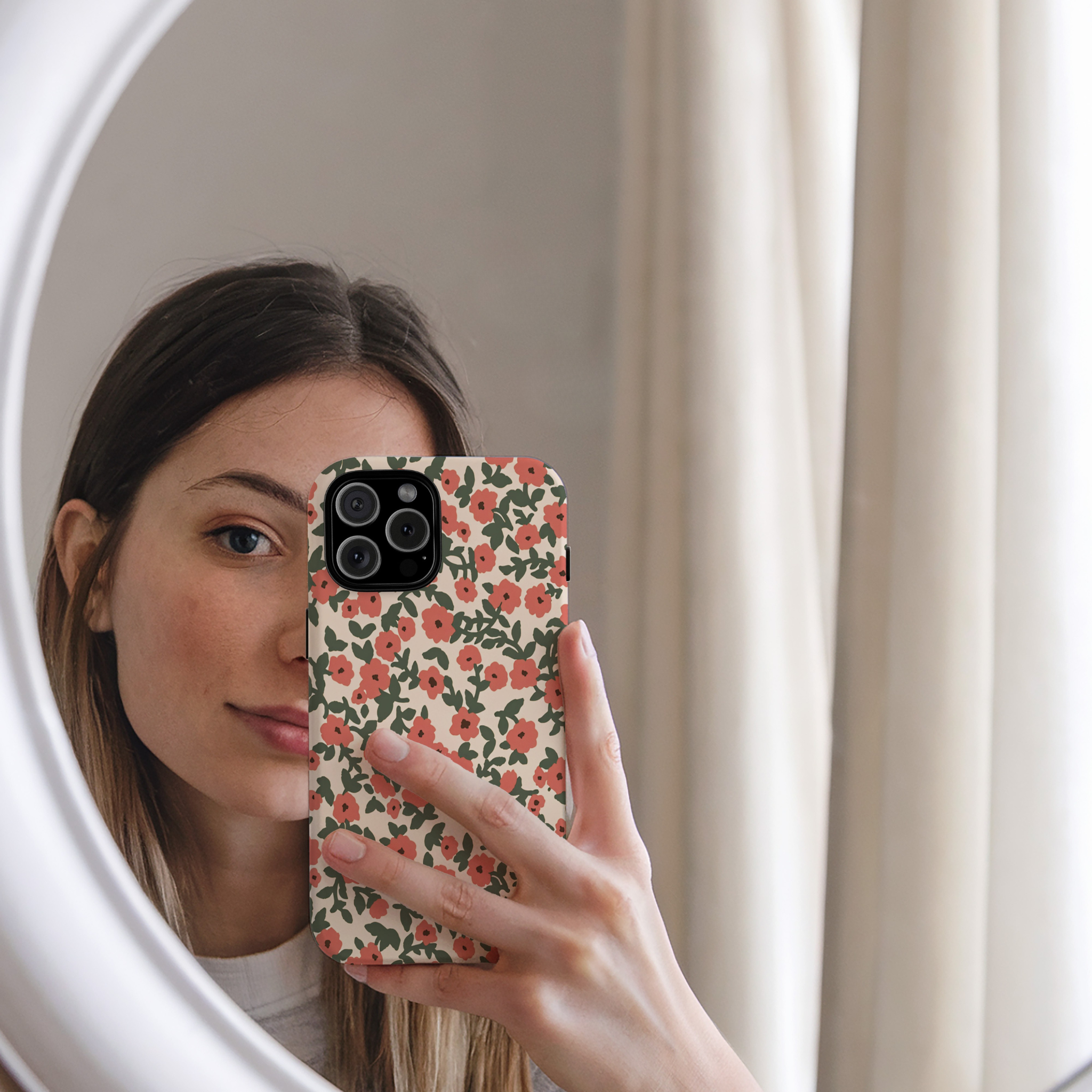 Painted Petals Floral iPhone Case
