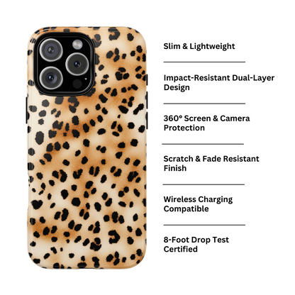 Funda para iPhone con estampado de guepardo