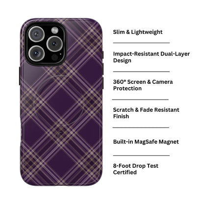 Plum Plaid | Pattern MagSafe Case