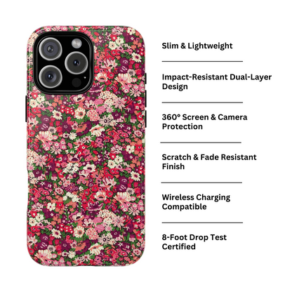 Funda para iPhone con diseño floral Charmed